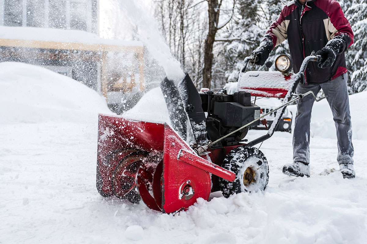 Snow blower snow removal