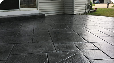 Mimic brick or stone without the added maintenance Stamped concrete near Brookfield